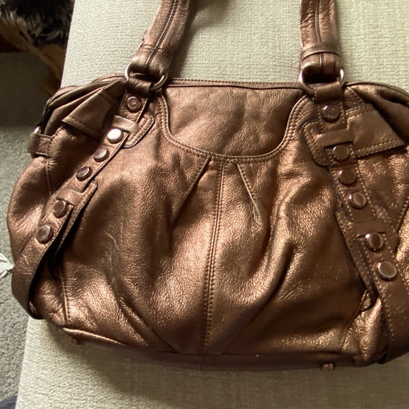 Brown BMakowsky shoulder bag.vintage copper-tone metalic - Picture 4 of 5